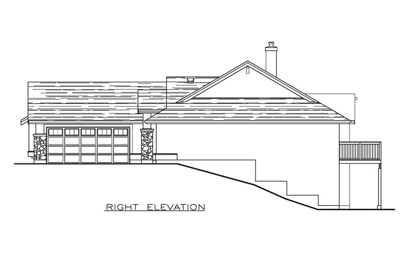 House Design - Exterior - Other Elevation 1 for Craftsman House Plan #1100-145 - 2 bed, 2 bath