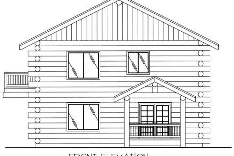 Dream House Plan - Exterior - Other Elevation for Log House Plan #117-552 - 2 bed, 2 bath
