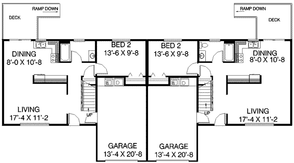 Home Plan - Traditional Floor Plan - Main Floor Plan #60-371