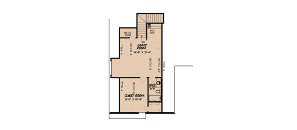 House Design - European Floor Plan - Upper Floor Plan #923-87