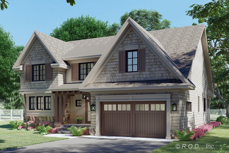 House Plan Design - Exterior - Front Elevation 4 for Country House Plan #51-1567 - 3 bed, 2.5 bath