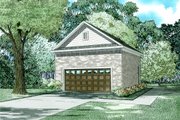 Traditional Style House Plan - 0 Beds 0 Baths 572 Sq/Ft Plan #17-2584 