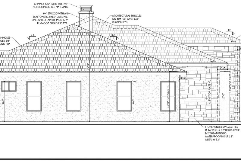 House Design - Exterior - Other Elevation for Modern House Plan #1110-21 - 4 bed, 3.5 bath