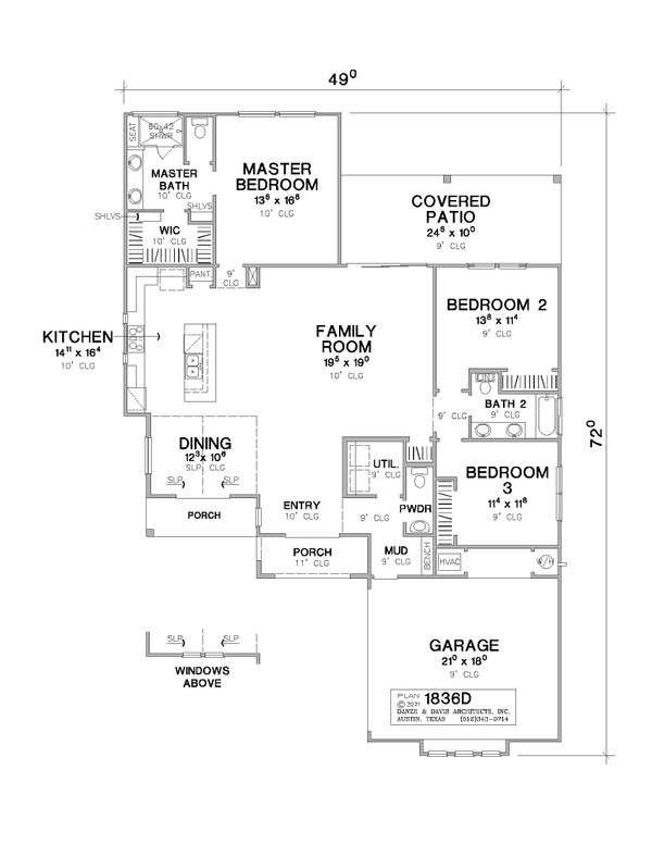 Farmhouse Floor Plan - Main Floor Plan #472-442