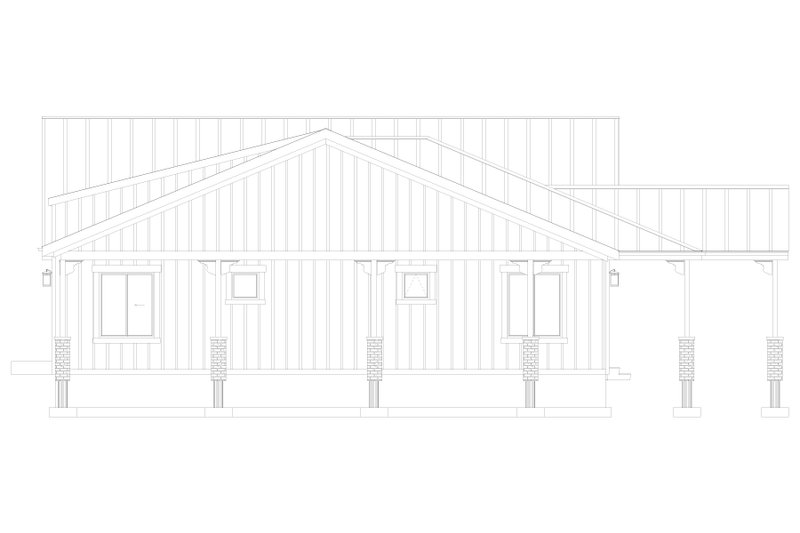 House Plan Design - Exterior - Other Elevation 1 for Barndominium House Plan #1060-292 - 3 bed, 3.5 bath