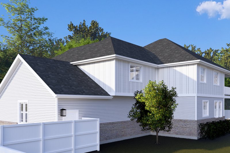 Dream House Plan - Exterior - Rear Elevation for Farmhouse House Plan #1060-241 - 4 bed, 3.5 bath