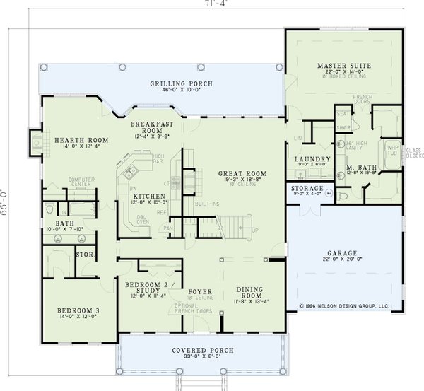 Dream House Plan - Classical Floor Plan - Main Floor Plan #17-3248
