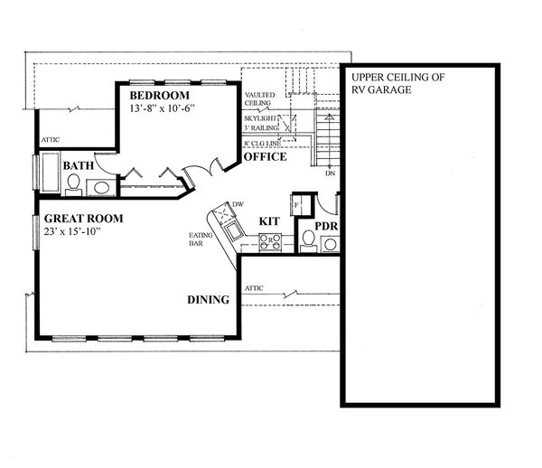 Country Floor Plan - Upper Floor Plan #118-139