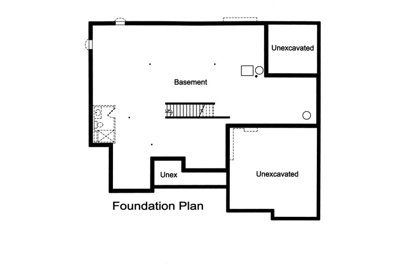 Dream House Plan - Unfinished Basement Foundation
