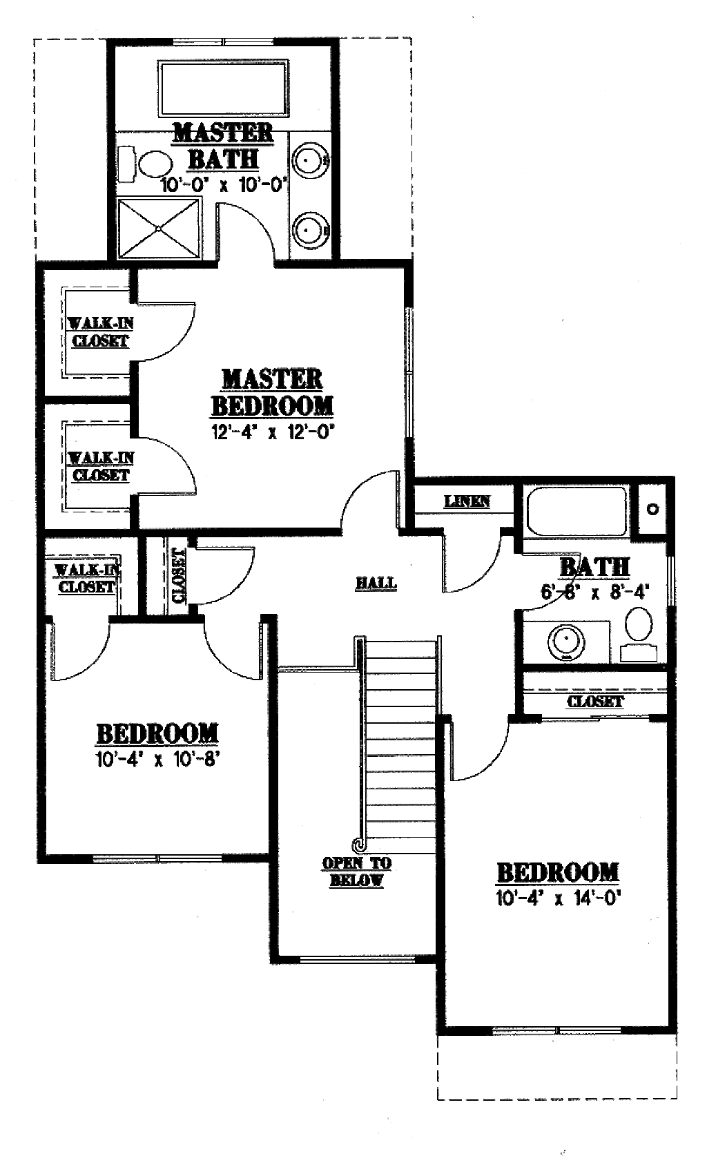 Traditional Style House Plan - 3 Beds 2.5 Baths 1637 Sq/Ft Plan #12-205 ...