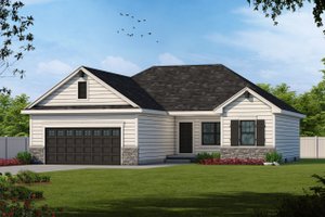 Craftsman Exterior - Front Elevation Plan #20-2181