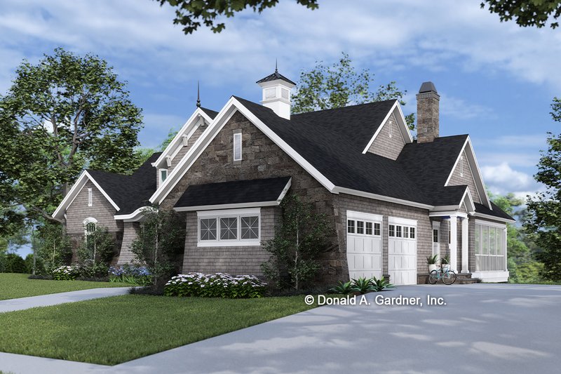 Dream House Plan - Exterior - Front Elevation 3 for European House Plan #929-1015 - 4 bed, 4 bath