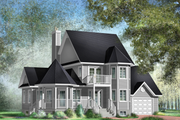Victorian Style House Plan - 3 Beds 2 Baths 1906 Sq/Ft Plan #25-4742 