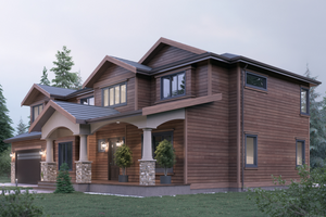 Exterior - Other Elevation for Traditional House Plan #1066-68 - 4 bed, 3 bath