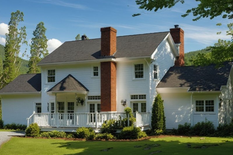Architectural House Design - Exterior - Front Elevation 3 for Farmhouse House Plan #3-209 - 5 bed, 2.5 bath
