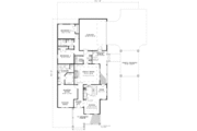 Southern Style House Plan - 3 Beds 2 Baths 1848 Sq/Ft Plan #17-2110 