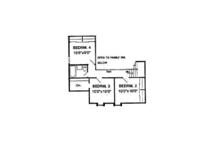 Floor Plan - Upper Floor for Traditional House Plan #116-190 - 4 bed, 2.5 bath