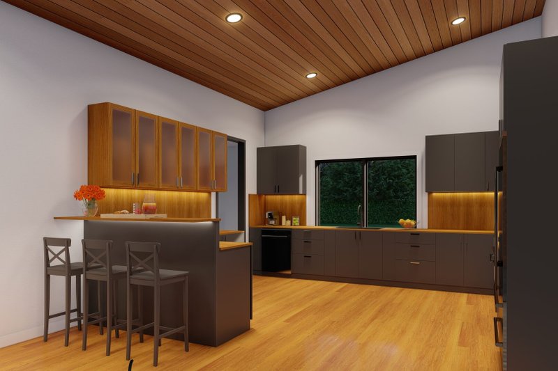House Plan Design - Interior - Kitchen 1 for Modern House Plan #923-376 - 3 bed, 2 bath