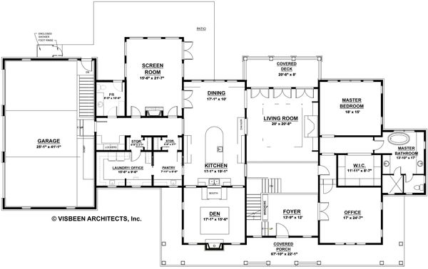 Architectural House Design - Country Floor Plan - Main Floor Plan #928-276