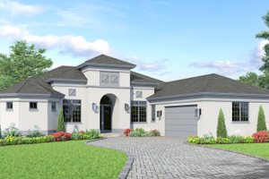 Architectural House Design - Ranch Exterior - Front Elevation Plan #930-487