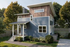 Modern Exterior - Front Elevation Plan #79-365