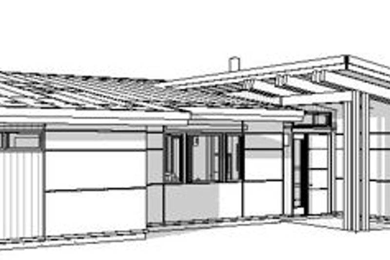 House Design - Exterior - Front Elevation 1 for Modern House Plan #895-159 - 2 bed, 2 bath
