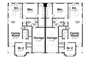 Farmhouse Style House Plan - 4 Beds 2 Baths 2570 Sq/Ft Plan #20-2596 Floor 