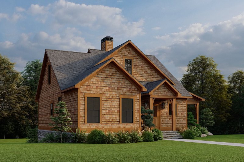 Dream House Plan - Exterior - Front Elevation 3 for Craftsman House Plan #923-13 - 3 bed, 2 bath