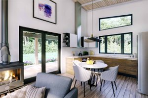 Interior - Kitchen for Modern House Plan #924-3 - 2 bed, 1 bath