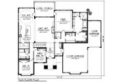 Ranch Style House Plan - 3 Beds 2.5 Baths 2507 Sq/Ft Plan #70-1223 