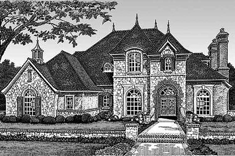 Home Plan - European Exterior - Front Elevation Plan #310-326