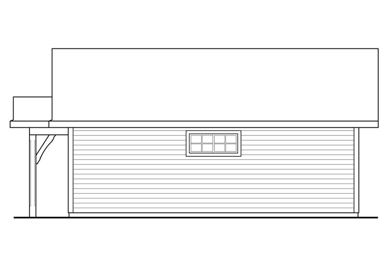 Architectural House Design - Exterior - Other Elevation 1 for Cottage House Plan #124-1101, 0.5 bath