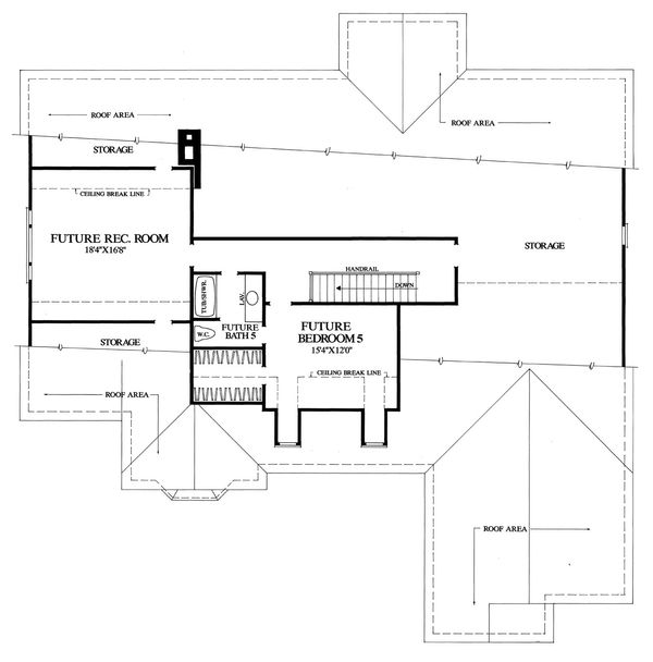 Country Floor Plan - Upper Floor Plan #137-274
