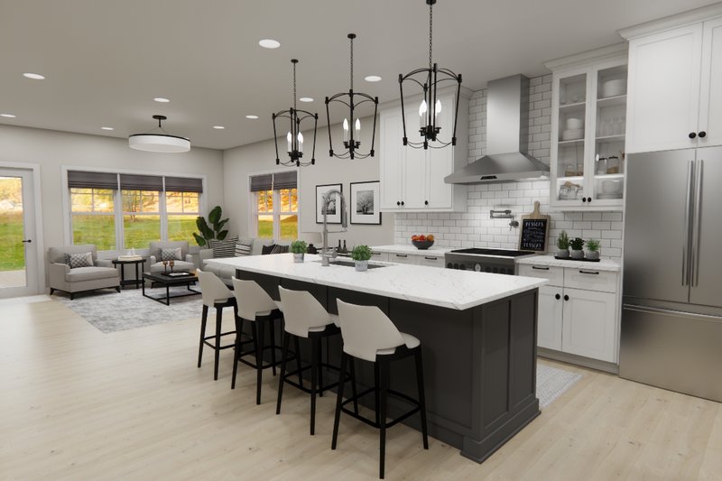 House Design - Interior - Kitchen for Craftsman House Plan #51-1507 - 4 bed, 3.5 bath