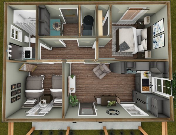 Home Plan - Cottage Floor Plan - Main Floor Plan #44-307