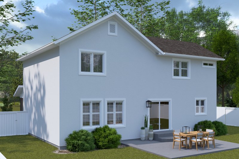 House Design - Exterior - Rear Elevation for Traditional House Plan #1060-385 - 3 bed, 2.5 bath