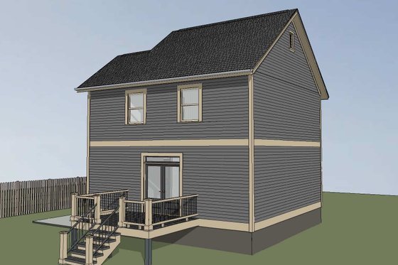 Exterior - Other Elevation for Craftsman House Plan #79-364 - 2 bed, 3 bath