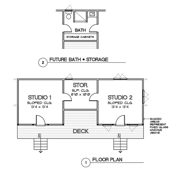 Modern Floor Plan - Main Floor Plan #449-20