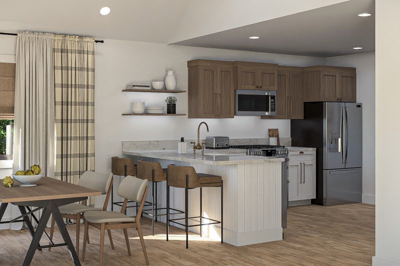 House Design - Interior - Kitchen 1 for Barndominium House Plan #455-345 - 3 bed, 3 bath