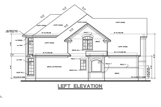 Exterior - Other Elevation for European House Plan #20-783 - 3 bed, 2.5 bath