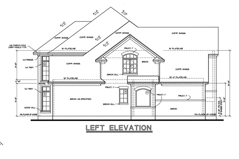 Dream House Plan - Exterior - Other Elevation for European House Plan #20-783 - 3 bed, 2.5 bath