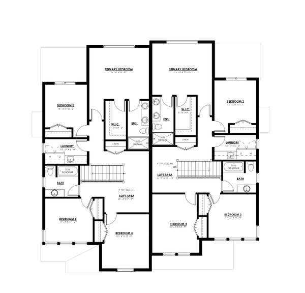 Farmhouse Floor Plan - Upper Floor Plan #1114-29