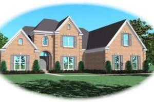 European Exterior - Front Elevation Plan #81-1582