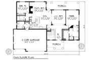 European Style House Plan - 2 Beds 2 Baths 1750 Sq/Ft Plan #70-668 