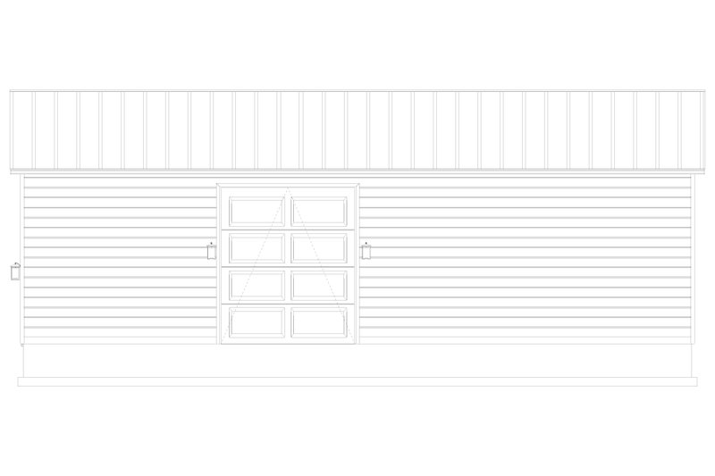 Architectural House Design - Exterior - Rear Elevation 2 for Traditional House Plan #1060-274, 1 bath