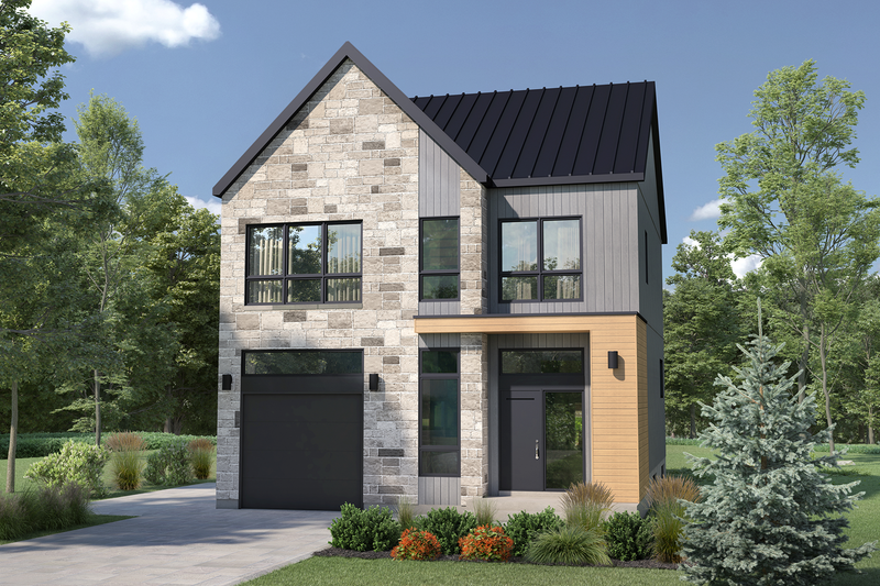 Dream House Plan - Farmhouse Exterior - Front Elevation Plan #25-5014