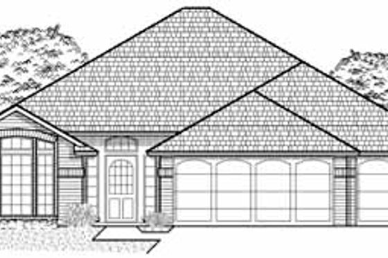 Exterior - Front Elevation for Traditional House Plan #65-194 - 3 bed, 2 bath