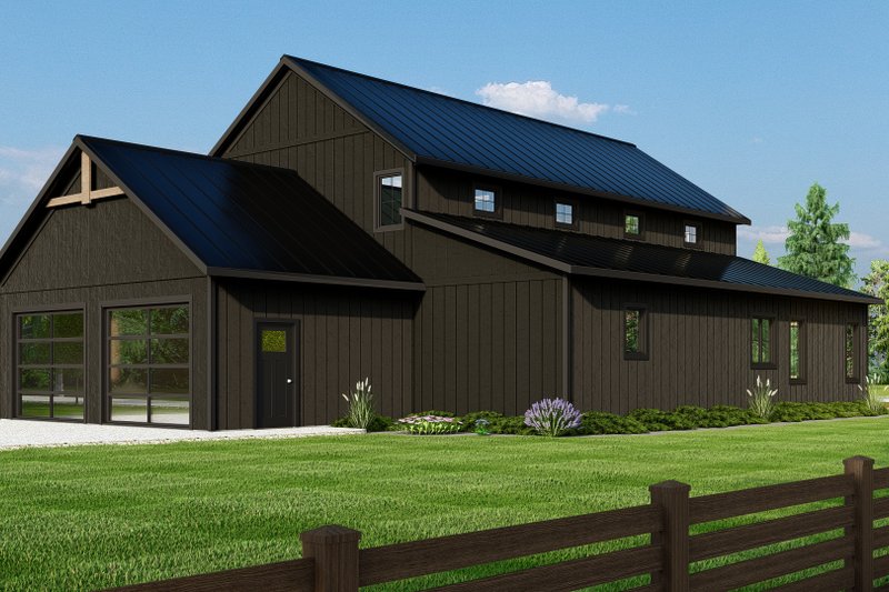 House Blueprint - Exterior - Rear Elevation for Country House Plan #1064-285 - 3 bed, 2.5 bath