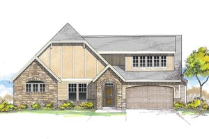 Dream House Plan - European Exterior - Front Elevation Plan #53-622