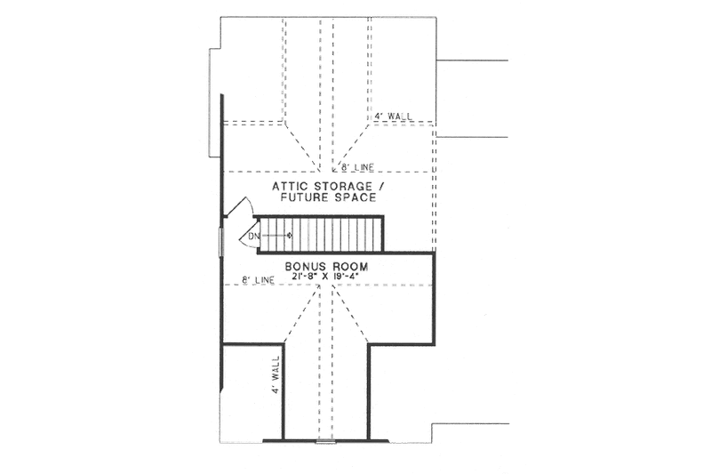 House Design - Floor Plan - Other Floor for Country House Plan #17-1151 - 4 bed, 2 bath